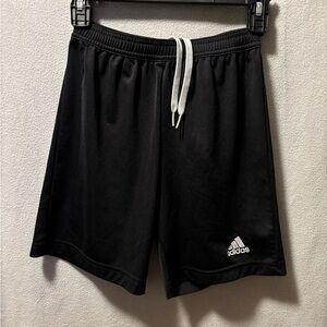 adidas Black Shorts with White Drawstring and Logo